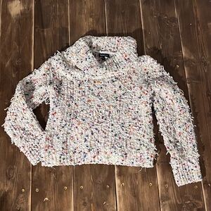 Takara Speckled Cowl Neck Sweater - Multicolor